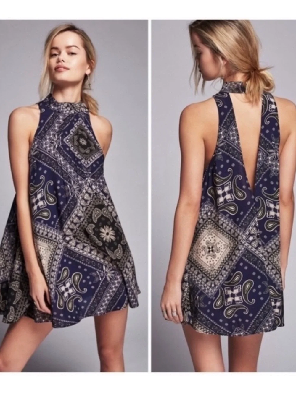 NWT Intimately Free People Beaux Mock Neck Slip Dress Size S